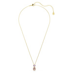 Chroma pendant Mixed cuts, Multicolored, Gold-tone plated